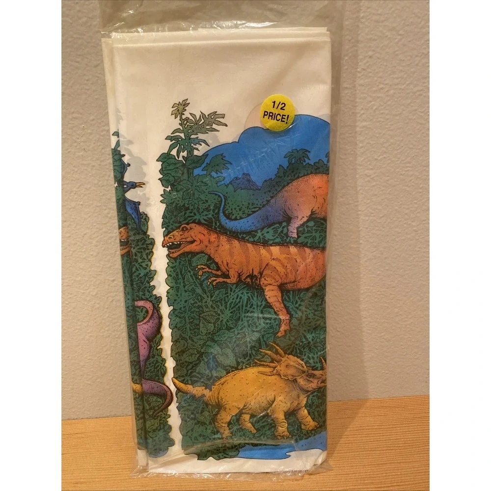 Vintage NOS Dinosaur Table Cover  54